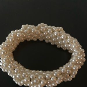 Faux pearl bracelet